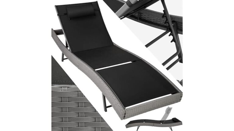 tectake adjustable lounge chair review