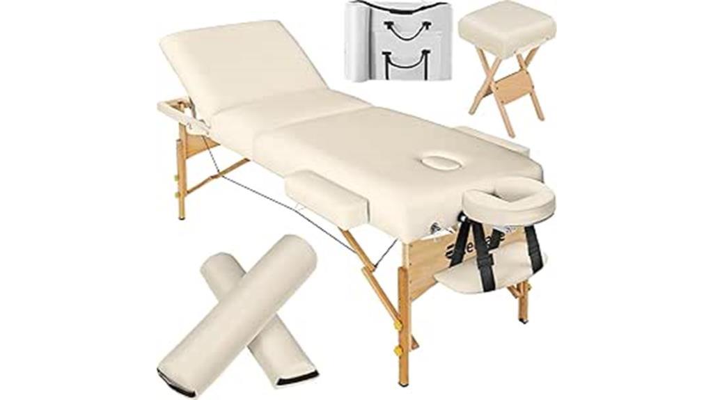 tectake folding massage table review