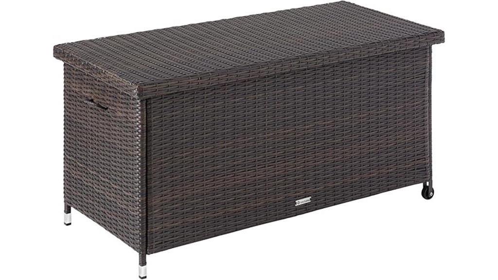 tectake poly rattan box