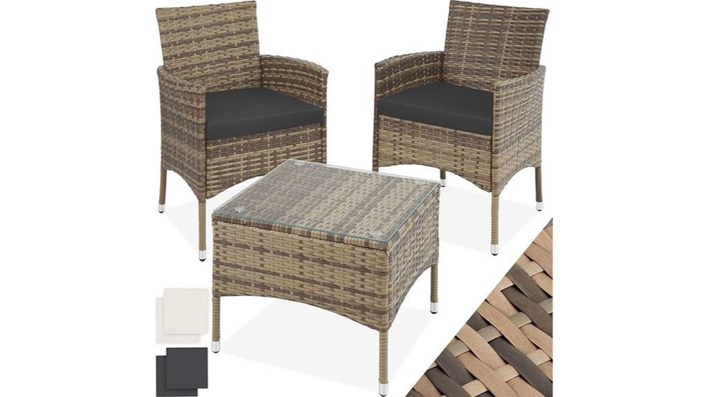 tectake poly rattan gartenm bel