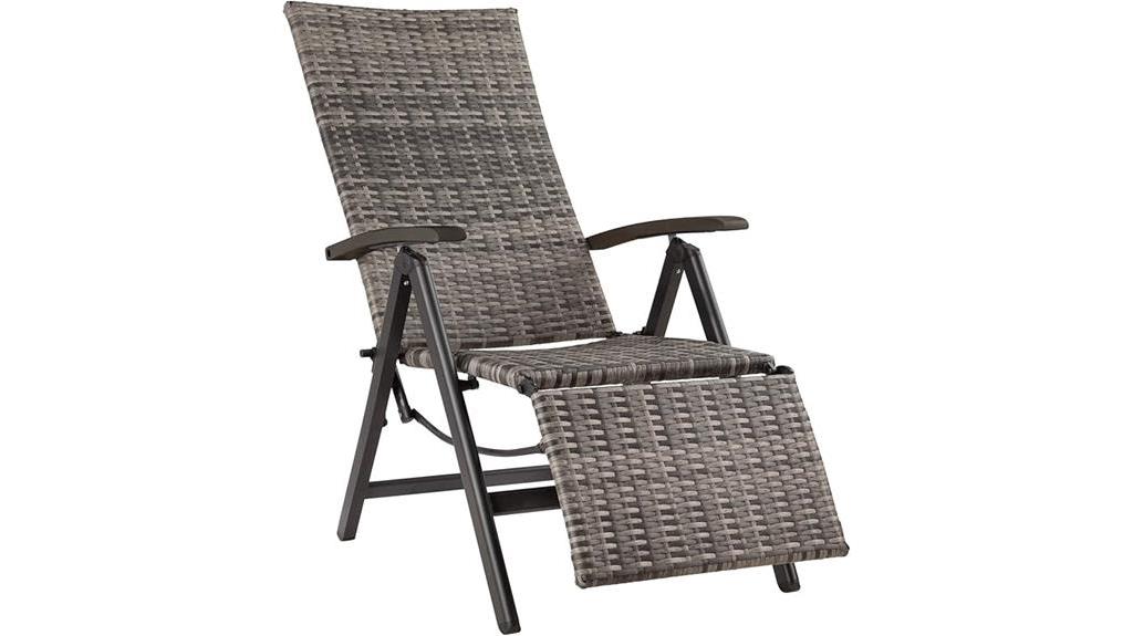 tectake polyrattan garden chair