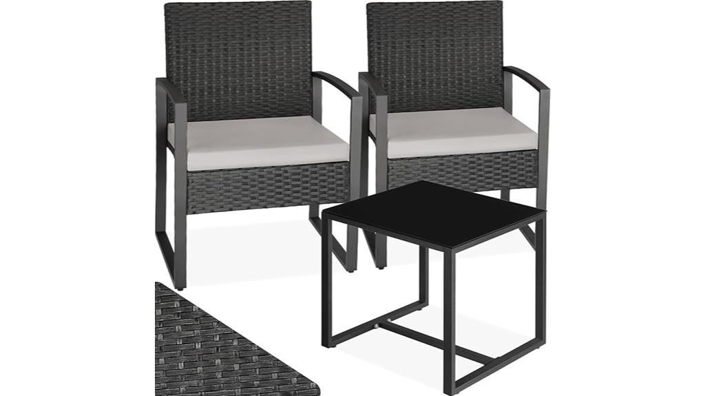 tectake rattan seating group