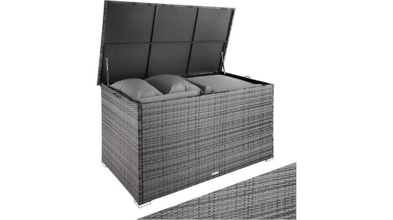 Aluminium Polyrattan Aufbewahrungsbox